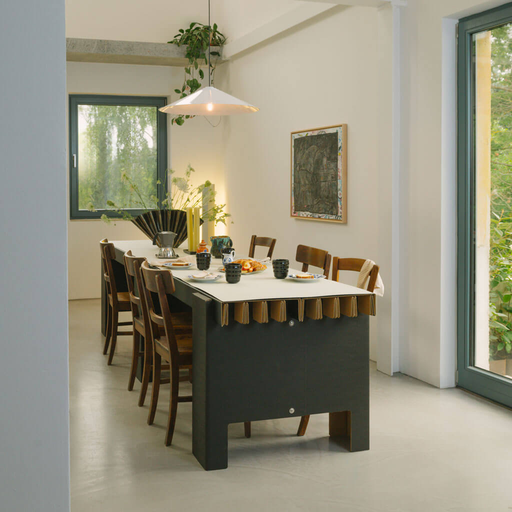 RIAB GRID Tisch einzeln Naturbraun Freisteller