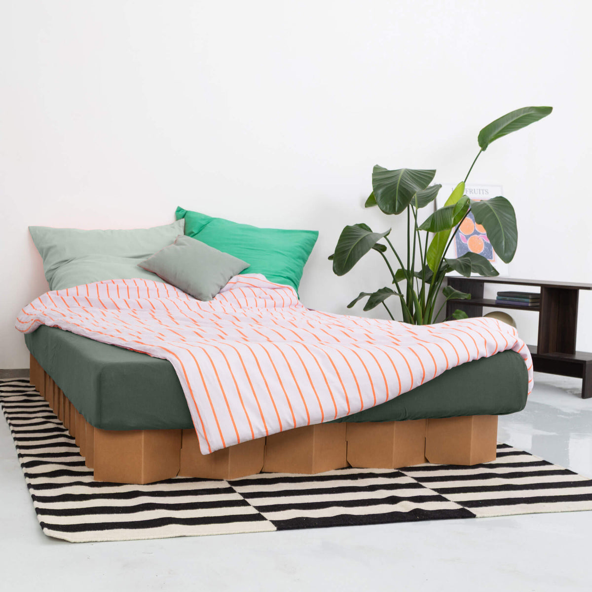 ROOM IN A BOX Unperfekt Kopfkissenbezug aus Bio-Baumwolle in light flieder-orange