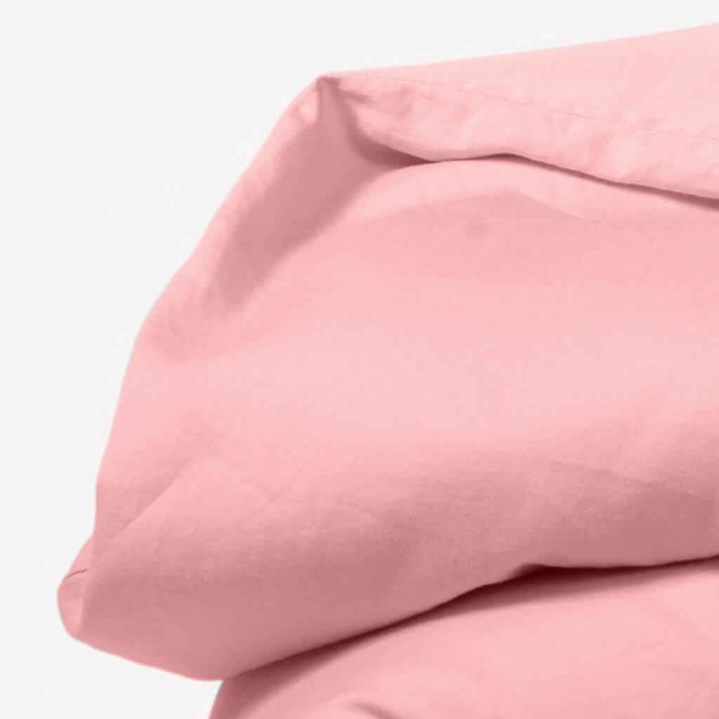 ROOM IN A BOX Bettwäsche aus Bio-Baumwolle - Kopfkissenbezug in koralle