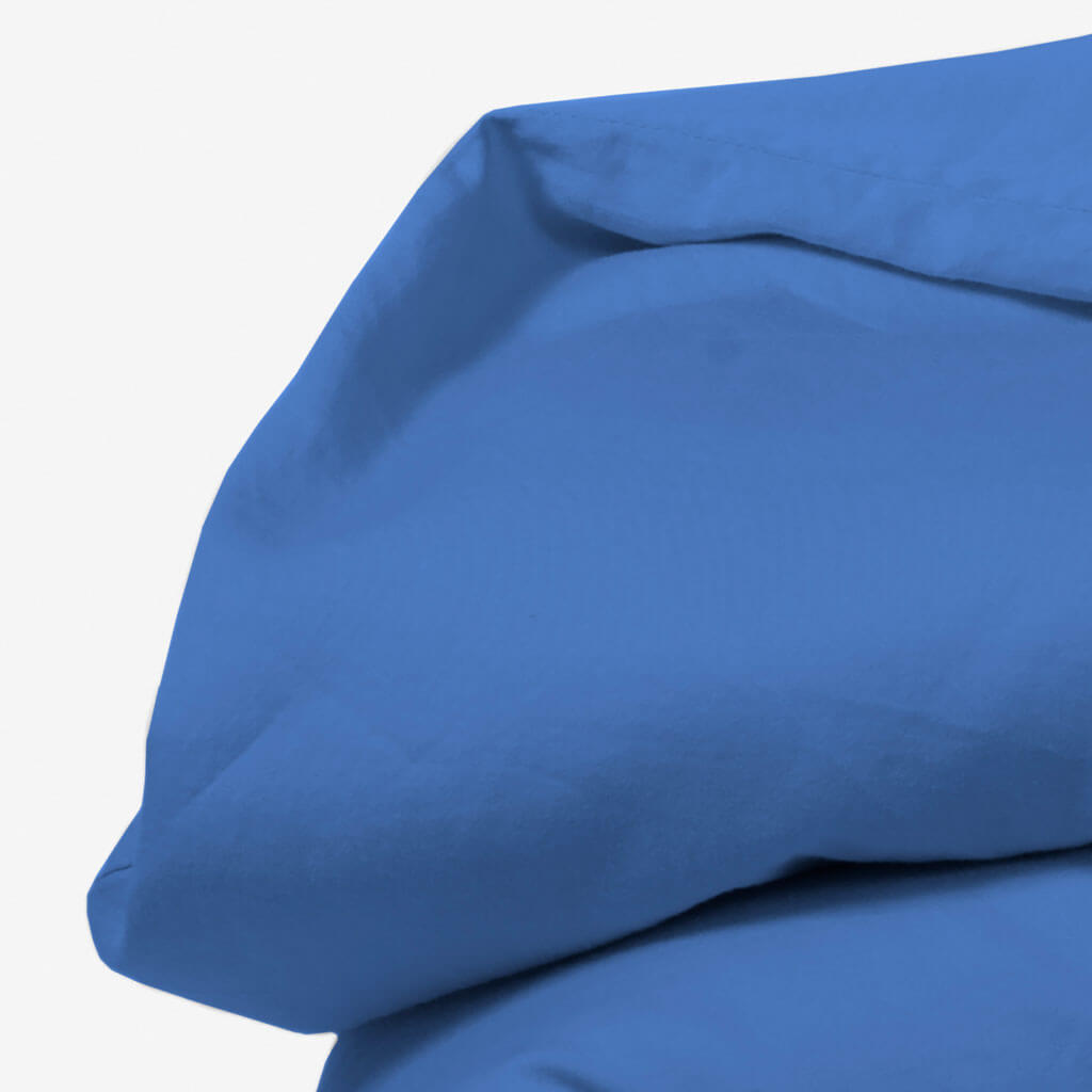 ROOM IN A BOX Bettwäsche aus Bio-Baumwolle - Kopfkissenbezug in ultramarinblau