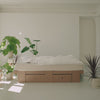 ROOM IN A BOX nachhaltiges GRID Bett mit Schubladen in natur