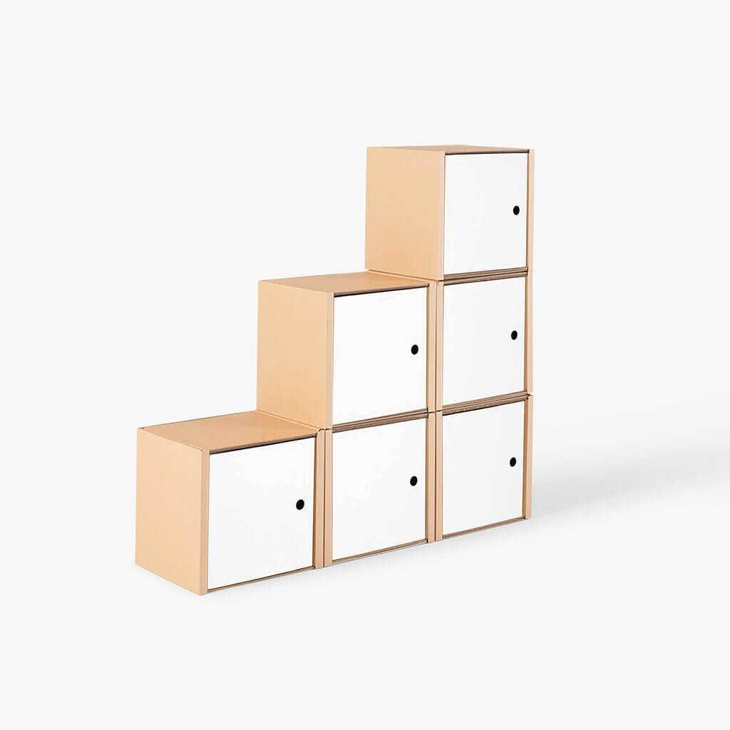 | Nachhaltiges klein Stufenregal BOX IN A ROOM
