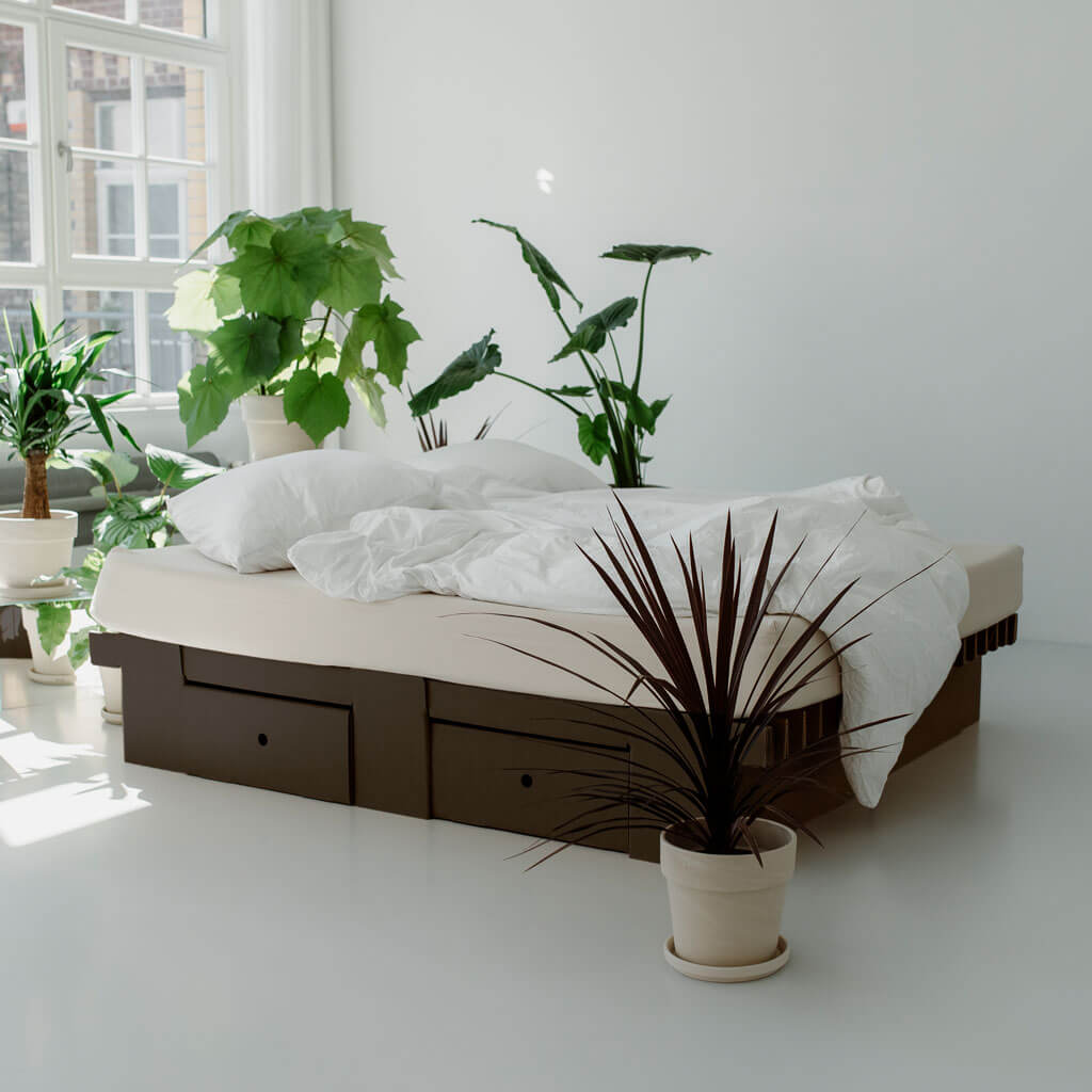 malm bett mit aufbewahrung aufbauen ROOM IN A BOX